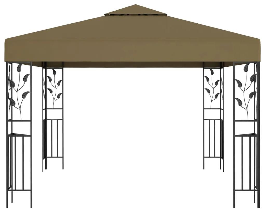 Pavilion de gradina, gri taupe, 3 x 3 m, 180 g m   Gri taupe