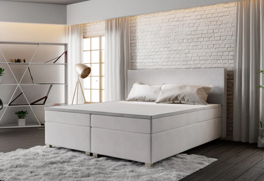 Expedo Pat Boxspring ISLAND + somieră + saltea + topper, 160x200, Cosmic 160