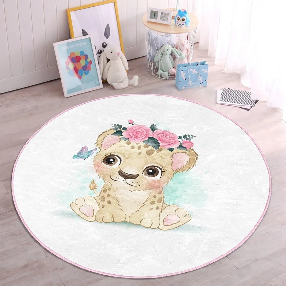 Covor pentru copii alb ø 80 cm Comfort – Mila Home