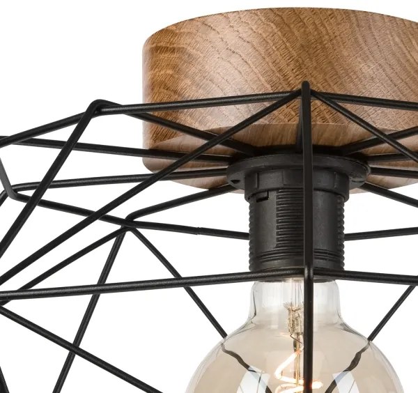 Brilagi - Plafonieră WOODY BASKET 1xE27/60W/230V stejar