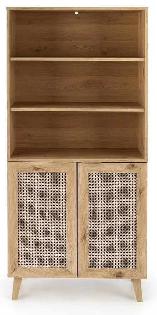 Dulap cu rafturi Rustico, stejar artisan