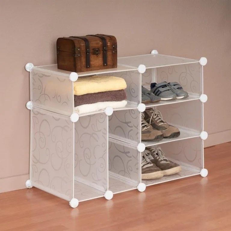 Raft extensibil economic - 57 x 71 x 37 cm, transparent