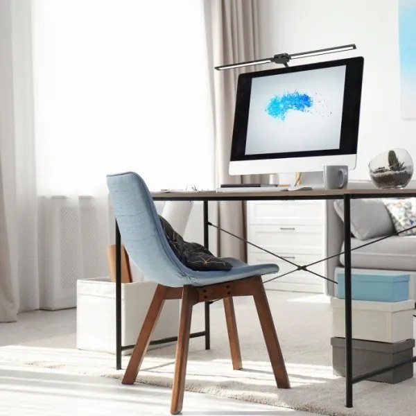 Lampă de birou LED cu intensitate reglabilă USB TENUIX DUO LED/14W/5V 3000-6000K negru