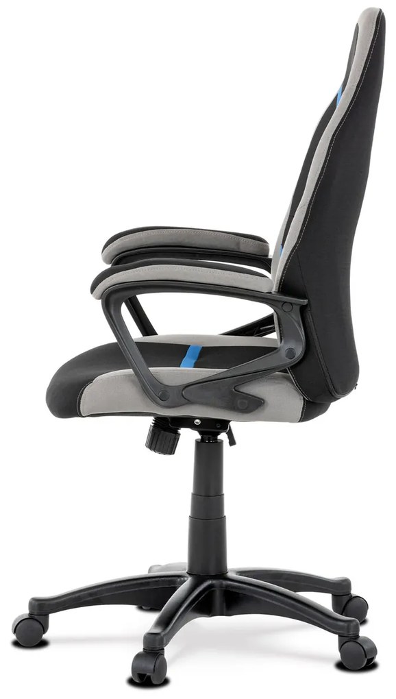 Fotoliu de birou/gaming Leira-L611-BLUE (Negru + Gri + Albastru). 1042711