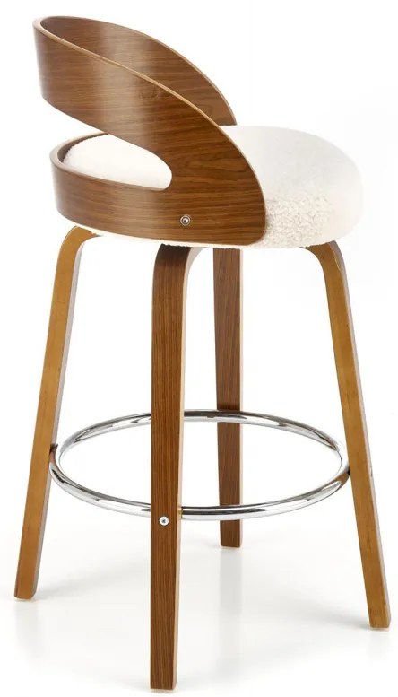 Scaun de bar H110 crem/nuc