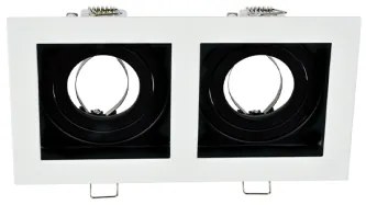 Spot incastrat orientabil GU10 92EL110SQ2/WHBK Elmark