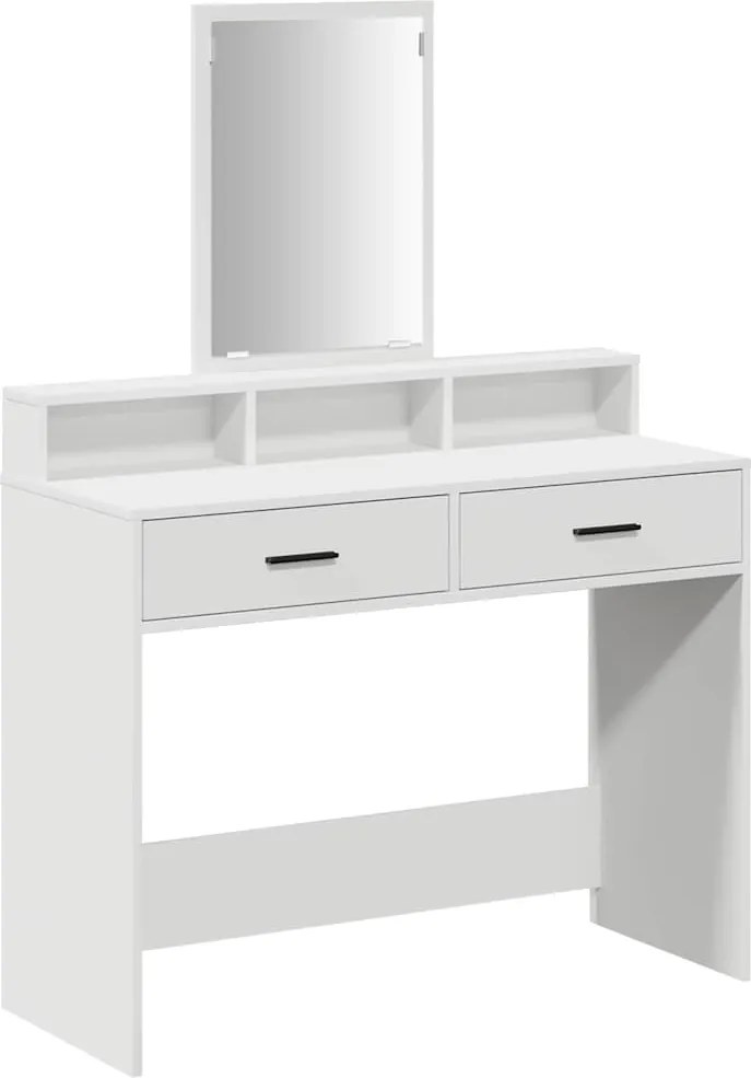 vidaXL Masă de Machiaj cu sertar Alb 100 x 41 x 140 cm Lemn compozit