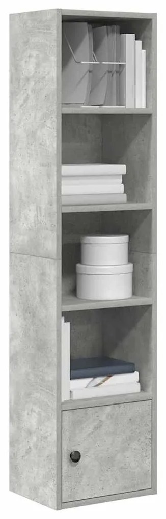 vidaXL Bibliotecă, gri beton, 31x24x127 cm, lemn prelucrat