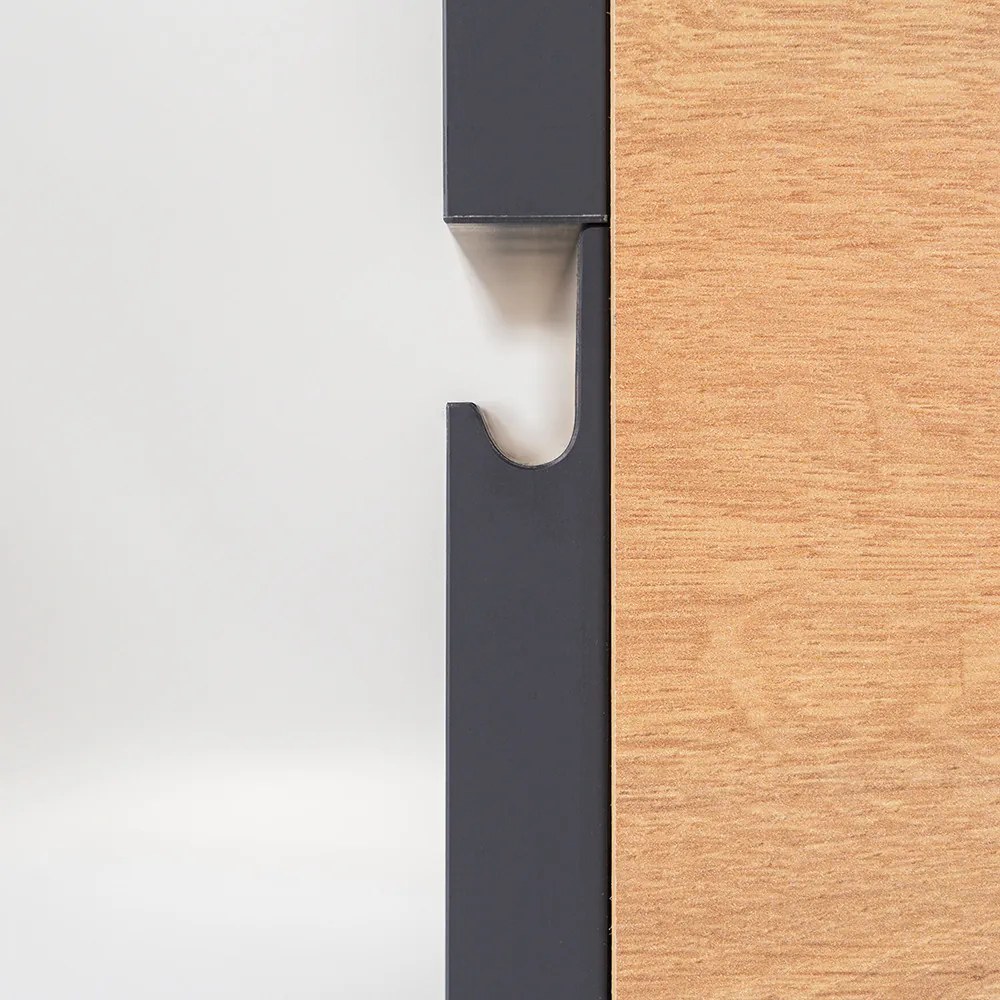 Vario Pull 120 dulap de bază cu chiuvetă stejar-antracite