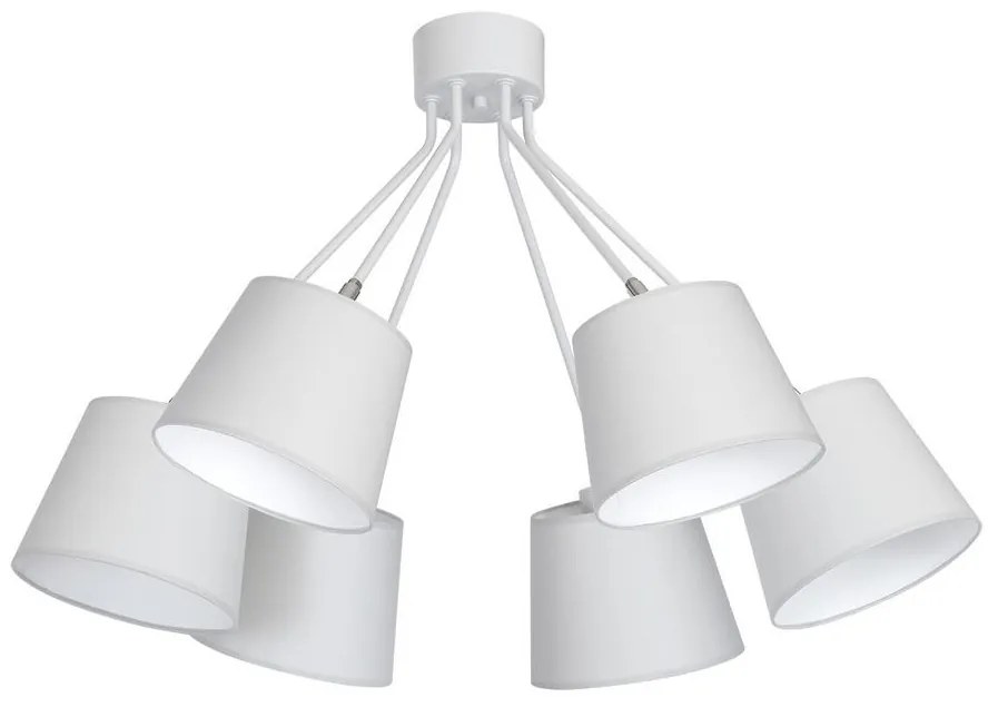 Lustră aplicată ASTA 6xE27/60W/230V gri