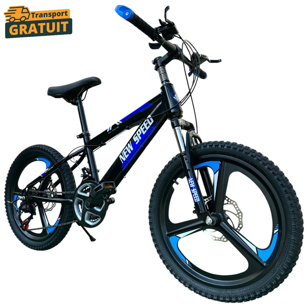 Bicicleta pentru Copii New Speed 20 inch, 21 Viteze, Frane pe Disc, Roti Magneziu, NS05