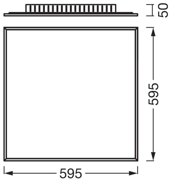 Osram - Panou LED aplicat PLANON LED/40W/230V 59,5x59,5 cm alb