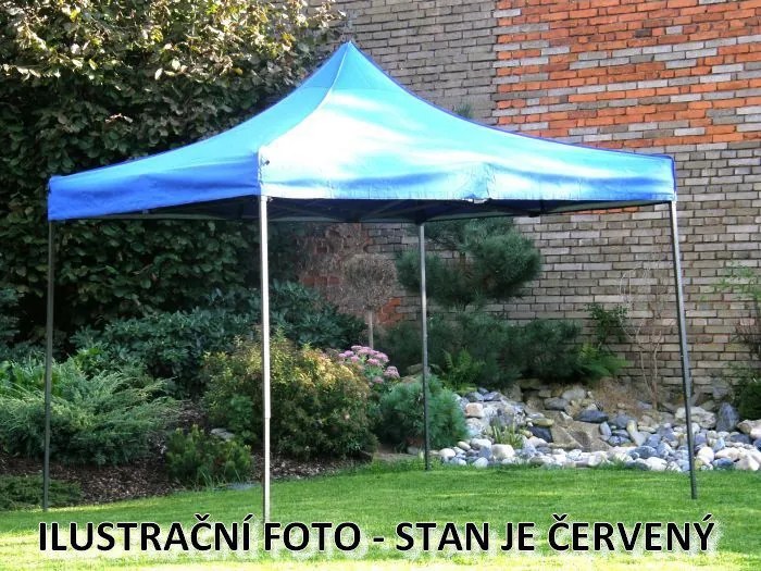 Cort de grădină foarfecă DELUXE, 3 x 3 m, roșu