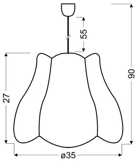 Lustră copii pe cablu ZUZA 1xE27/60W/230V albastru