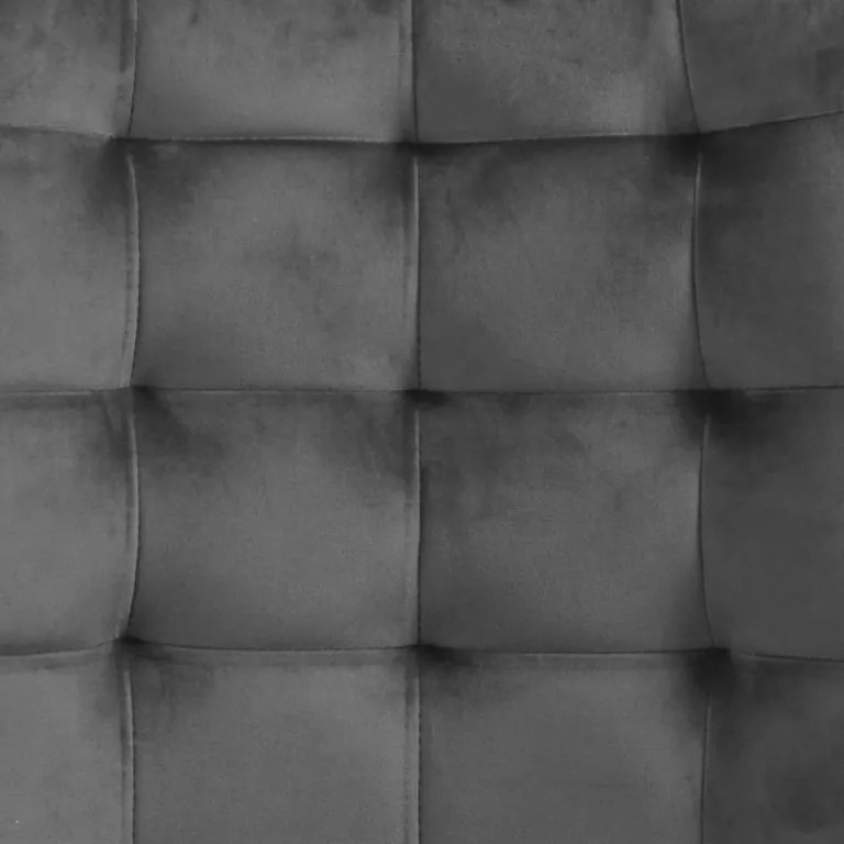 MIADOMODO Set scaune de sufragerie matlasate, gri închis 2 b