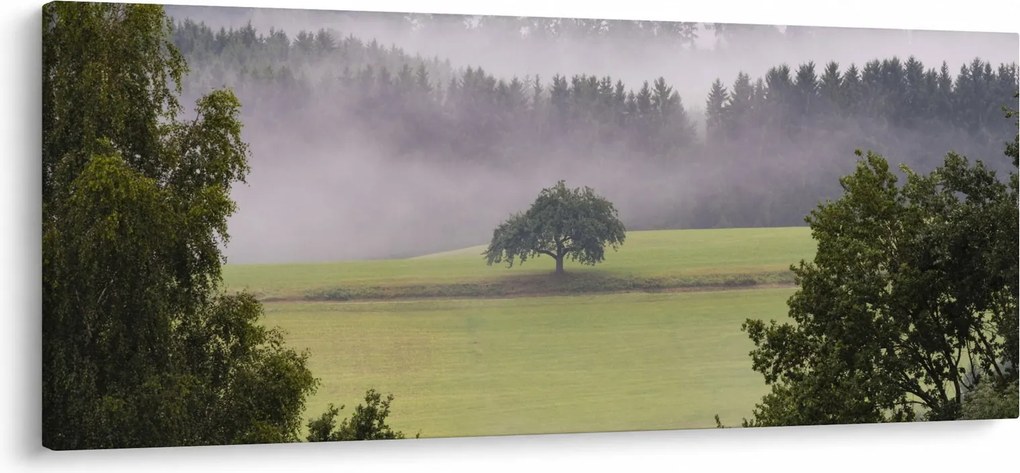 Tablou - Lunca cu copac (120x50 cm)