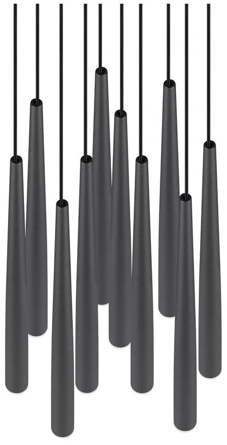 Lustră neagră LED ø 30 cm Cala – Trio Select