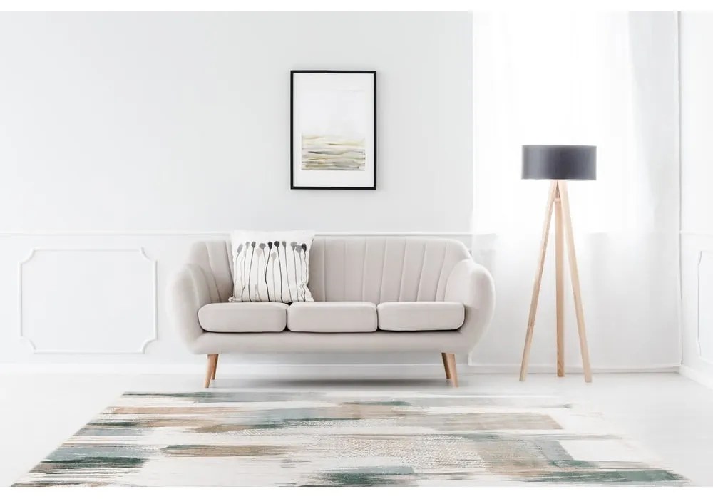 Covor verde mentă/bej 200x280 cm Grafito Mint – FD