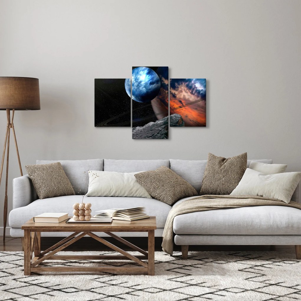 Tablou planetei în cosmos (90x60 cm)