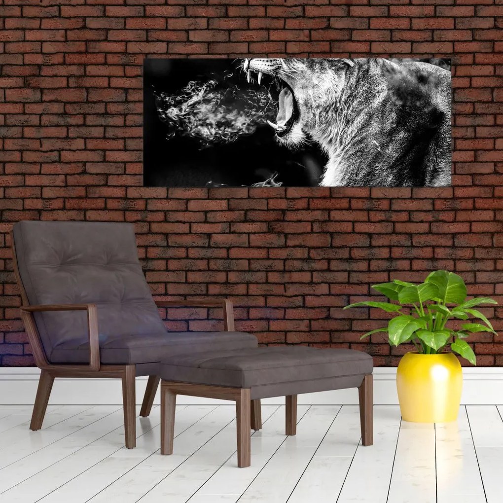 Tablou - Portretul unei leoaice (120x50 cm)