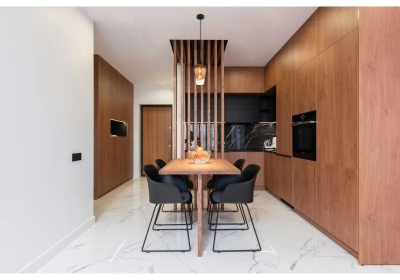 Pendul design modern LAVUS negru/cupru