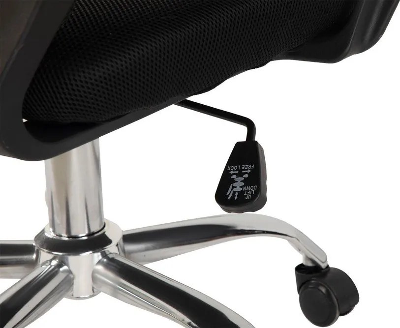 Scaun de birou negru tapițat Evon – Bonami Essentials