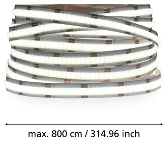 Bandă LED dimabilă Eglo 900579 8m COB STRIPE LED/52,8W/24/230V 2700-6500K + telecomandă