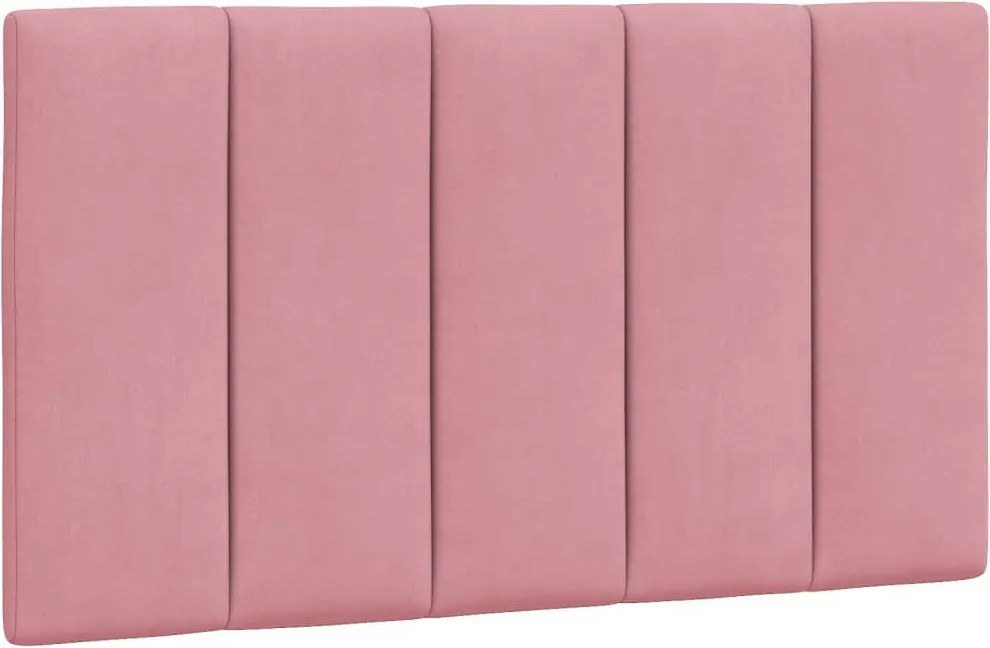 vidaXL Pernă tăblie de pat, Hanko, roz, 90 cm, catifea