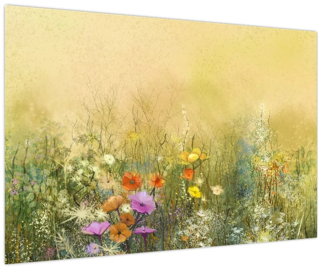 Tablou - Pajiște pictată (90x60 cm)