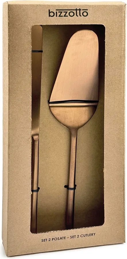 Set pentru servirea tortului 2 buc. din oțel inoxidabil Hestia – Bizzotto