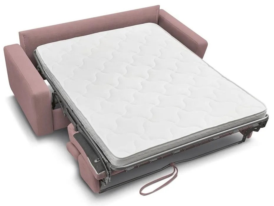 Canapea roz extensibilă 195 cm Monaco – Bobochic Paris