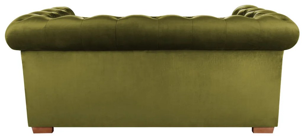 Canapea Oxford Chesterfield, 93x183x75 cm, 2 locuri, Olive