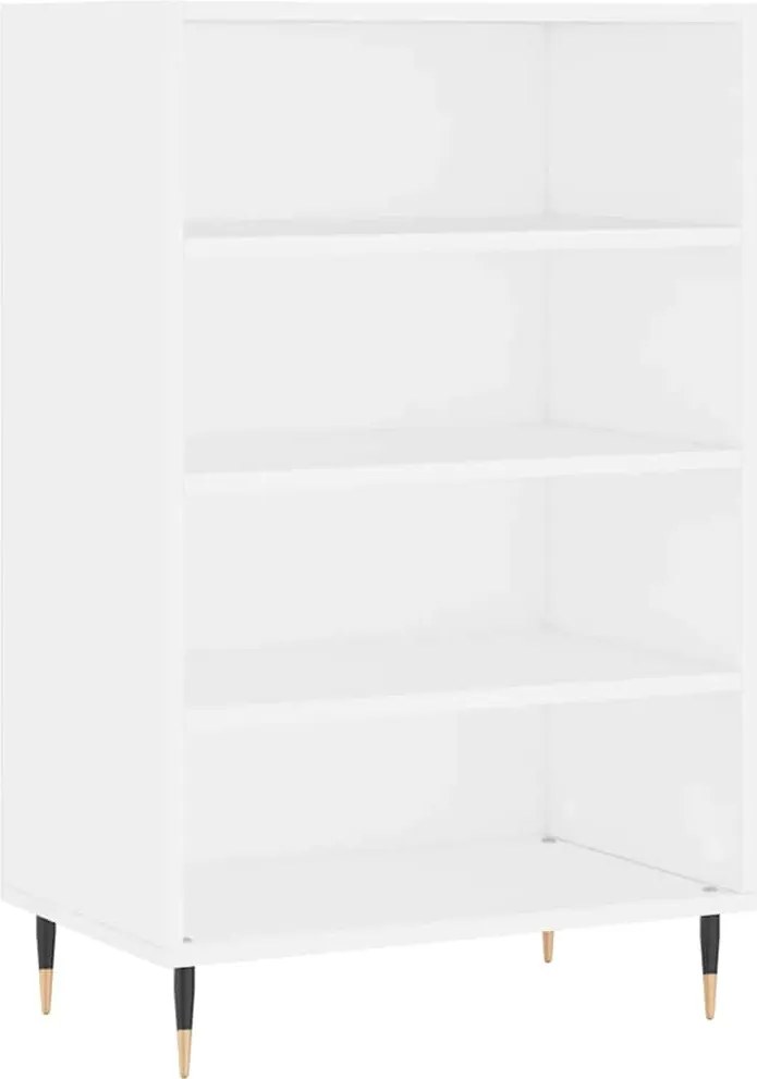 vidaXL Dulap înalt, alb, 57x35x90 cm, lemn compozit