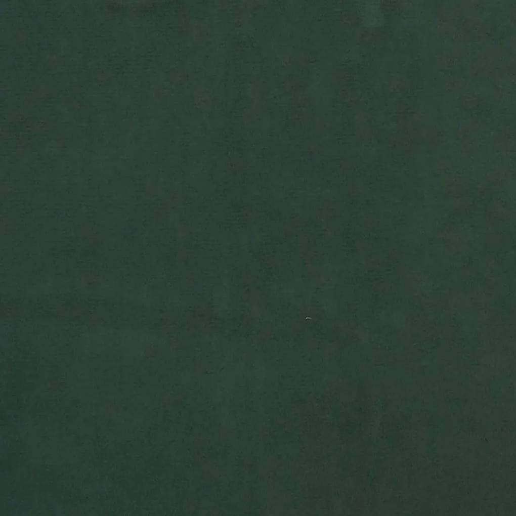 Cadru de pat, verde inchis, 160x200 cm, catifea Verde inchis, 25 cm, 160 x 200 cm