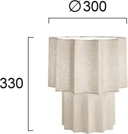 Lampă de masă WAVY, 1xE27/14W/230V, bej