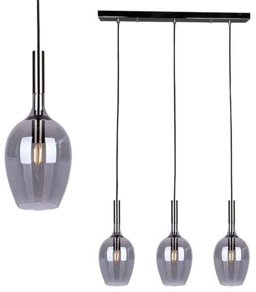 Lustră pe cablu TANGO 3xE14/40W/230V neagră