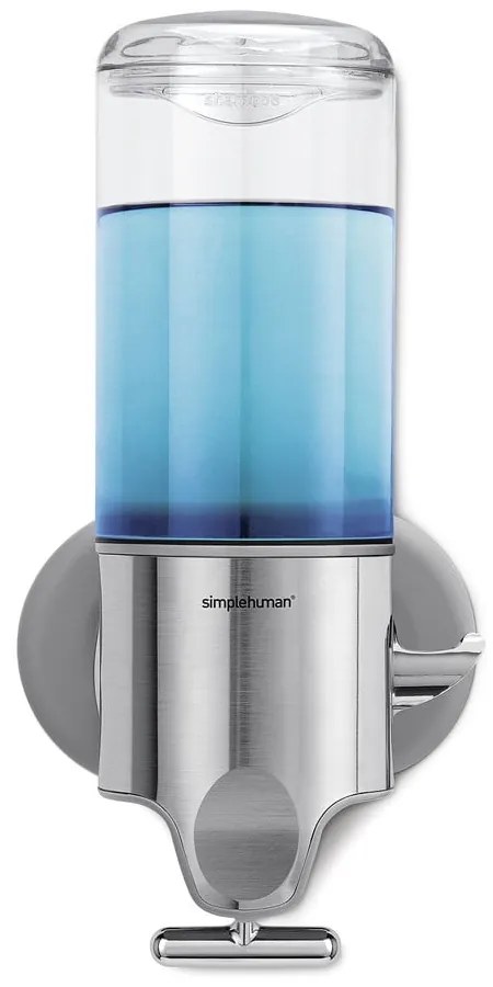 Dispenser de săpun de perete din oțel inoxidabil, argintiu, 440 ml - simplehuman