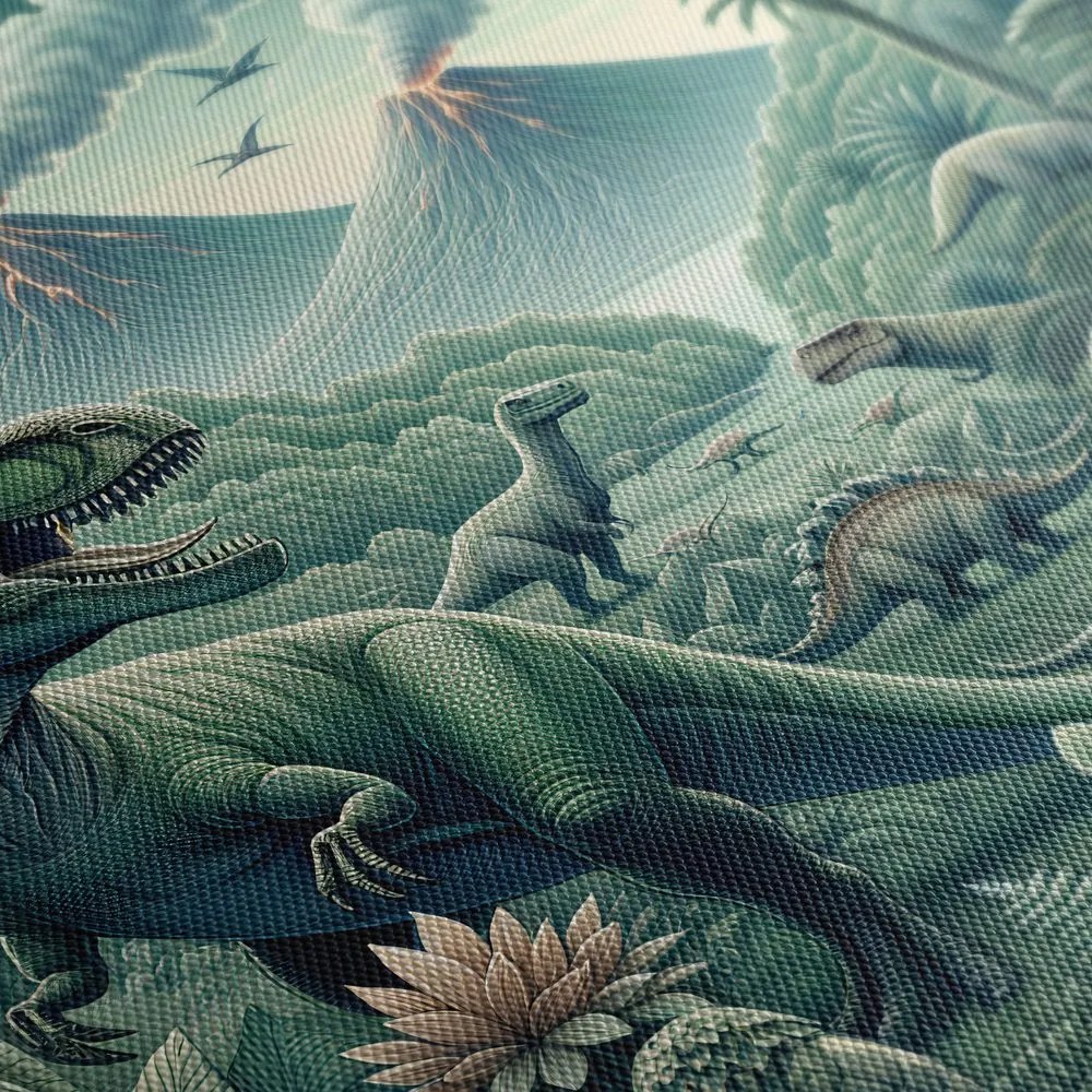 Tablou lumea sălbatică a dinozaurilor