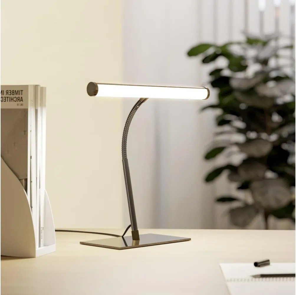 Eglo 901981 - Lampă de birou LED reglabilă RICCIONE, LED/5W/230V, 2700/4000/6500K, negru