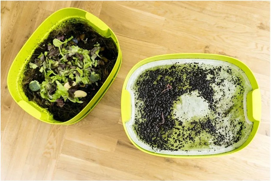 Coș pentru compost bej Urbalive – Plastia