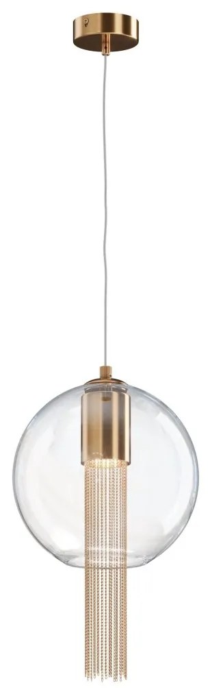 Pendul design modern Flusso bronz 23cm