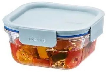 LOCKnLOCK Borcan pătrat de sticlă CLEAR, 500 ml ,mentă, 500 ml