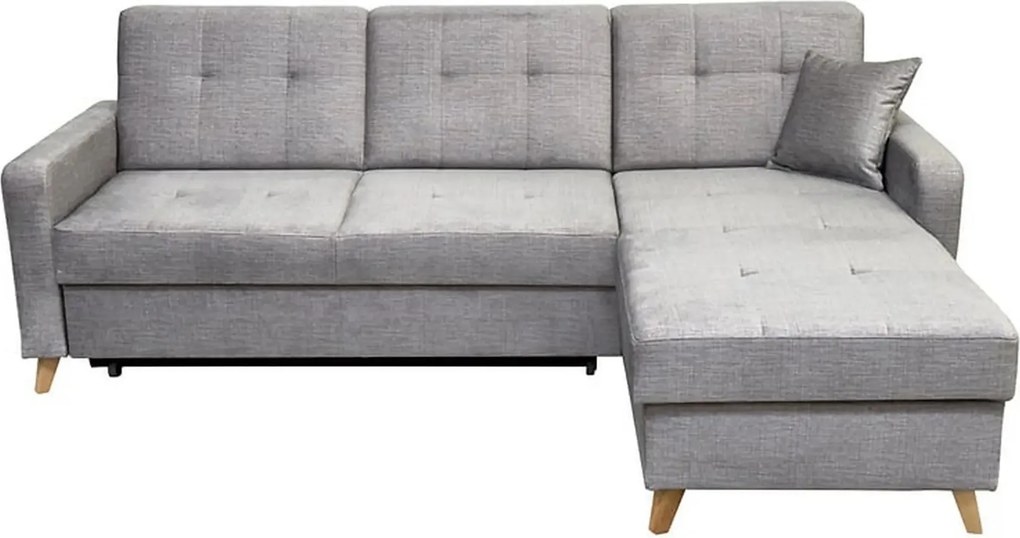 Coltar extensibil LARS, universal, stofa catifelata gri - Voss 07, cu