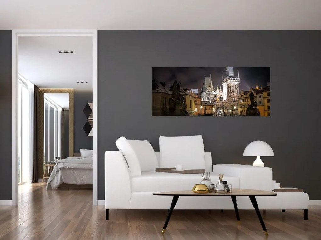 Tablou cu Poarta de pulbere iluminată (120x50 cm)