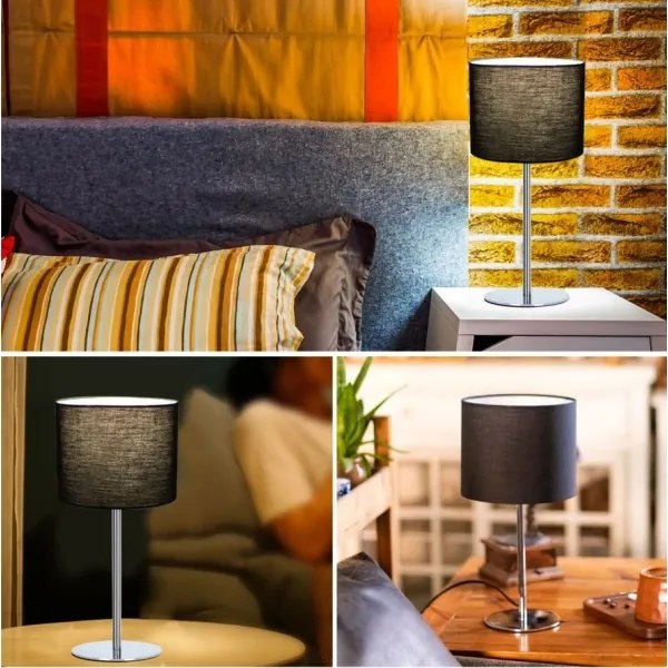 Lampă de masă Aigostar 1xE14/40W/230V negru