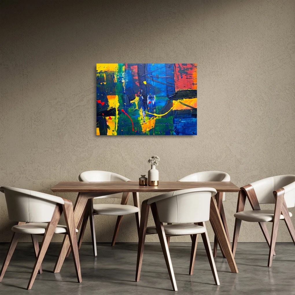 Tablou pe sticlă - Abstract (70x50 cm)