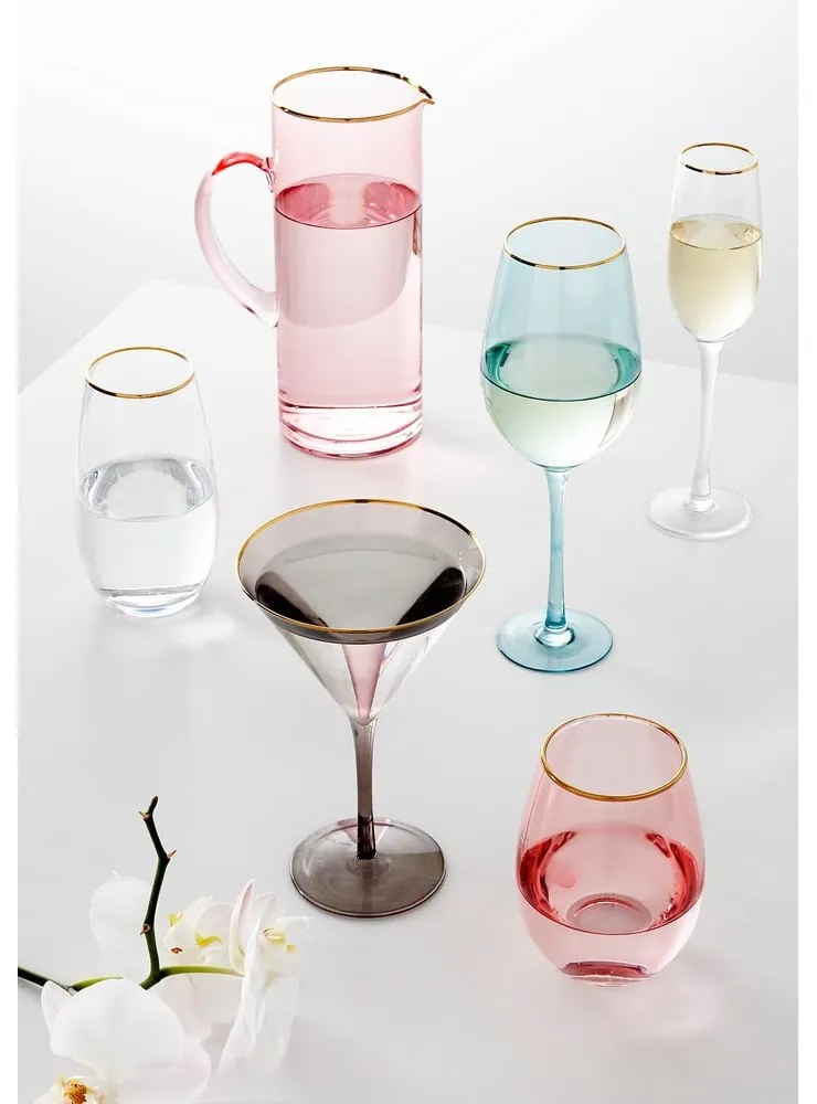 Pahar de șampanie Ladelle Chloe, 250 ml, albastru