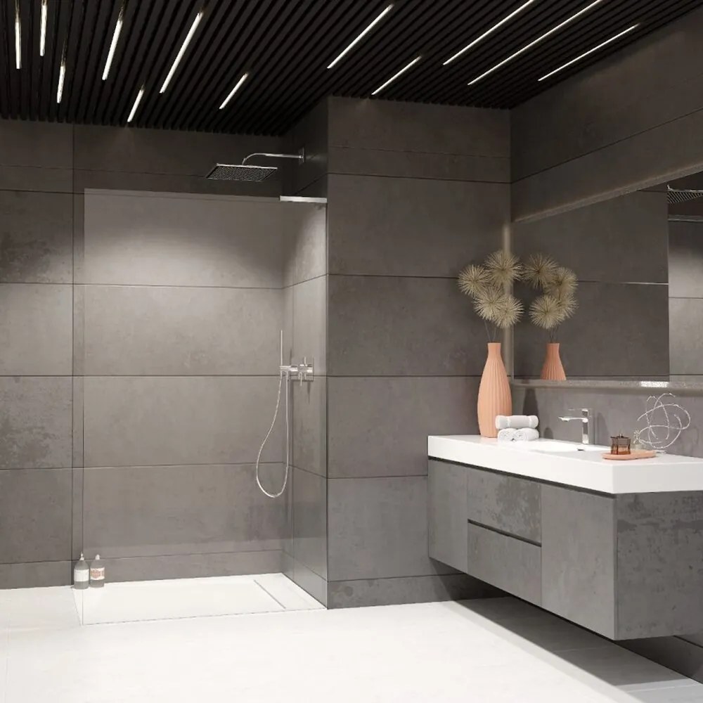 Paravan de dus tip Walk-in Radaway Modo SL II crom lucios-transparent 110 cm sticla securizata 8 mm dreapta