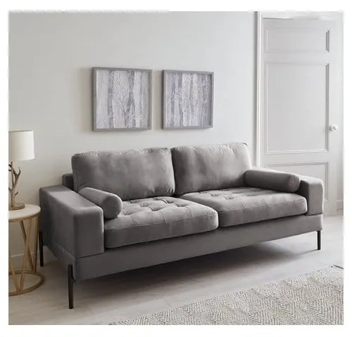 Canapea gri deschis 161 cm Versailles – Ropez