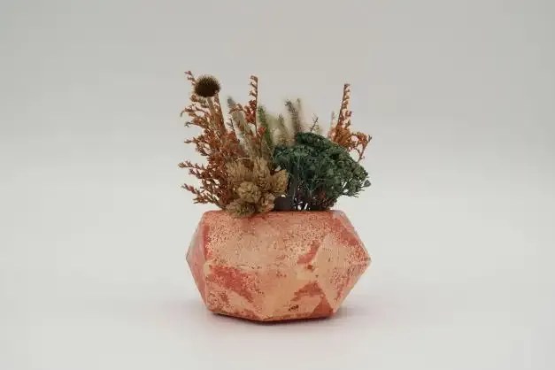 Ghiveci decorativ cu flori artificiale, homs seria A620,17x5.5x9 cm,30344